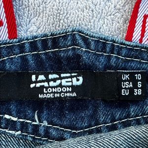 Jaded London suspender crop tee